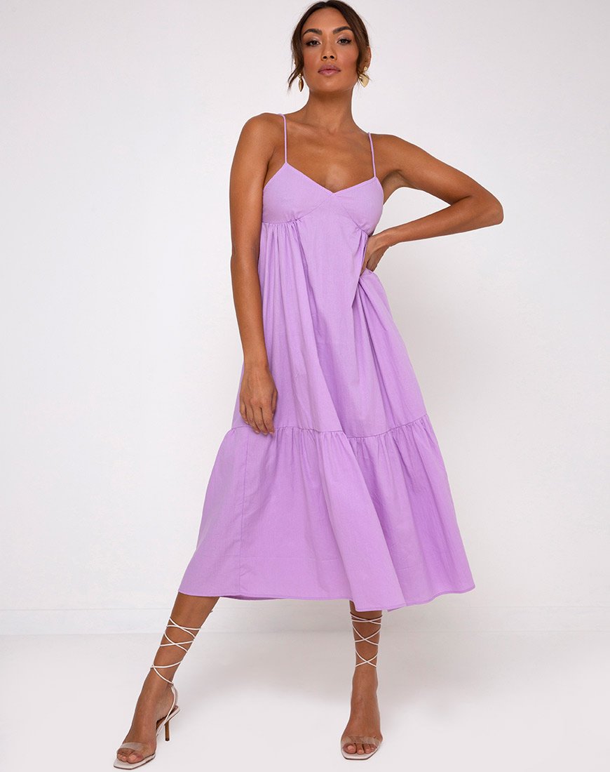 Xier Midi Dress in Lila
