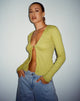 Afbeelding van Xiur Cardi in Rib Cress Green