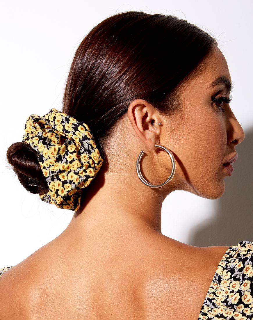 XL Scrunchie in Mini Bloom Geel