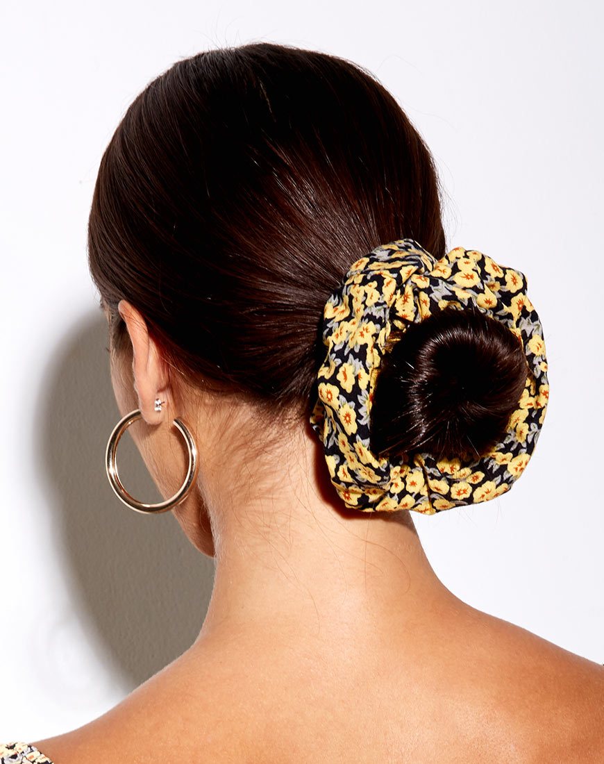 XL Scrunchie in Mini Bloom Geel