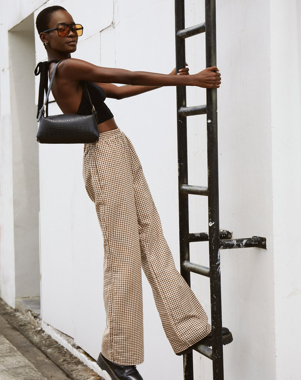 Yara broek in Mini Gingham