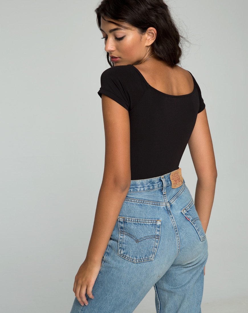 Yayo Cutout Bodice in Zwart