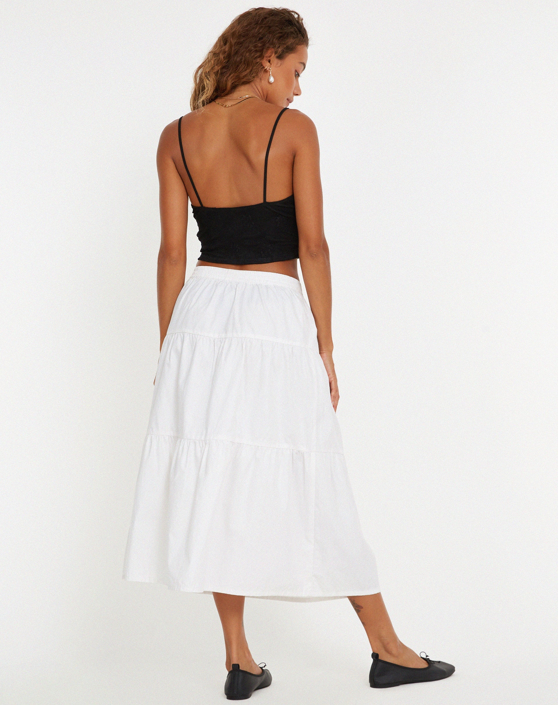 Afbeelding van Yecaca Crop Top in Kant Zwart