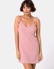 Afbeelding van Yellav Slip Dress in Knit Crinkle Rib Roze