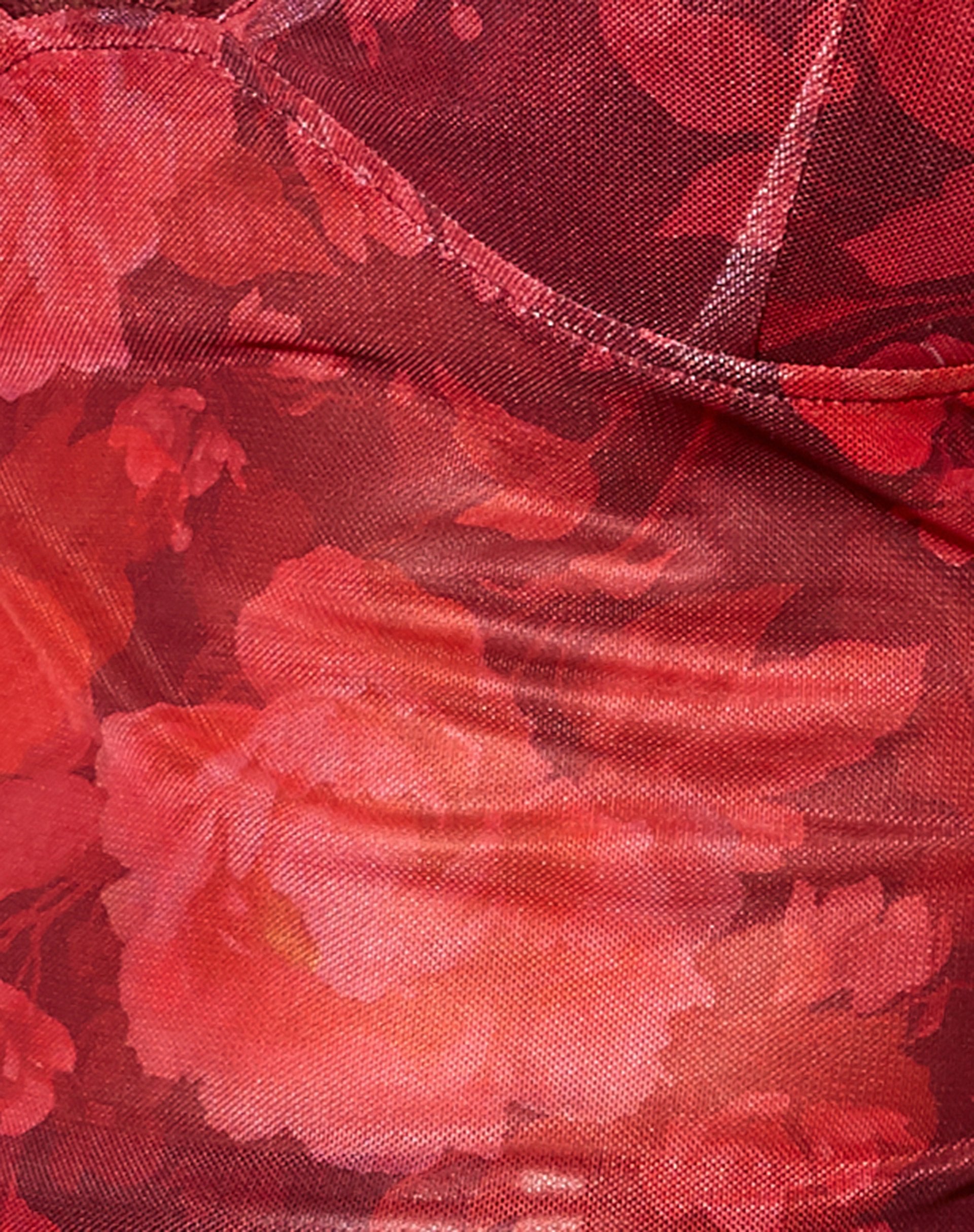 Afbeelding van Yenika Crop Top in Rough Rose Burgundy