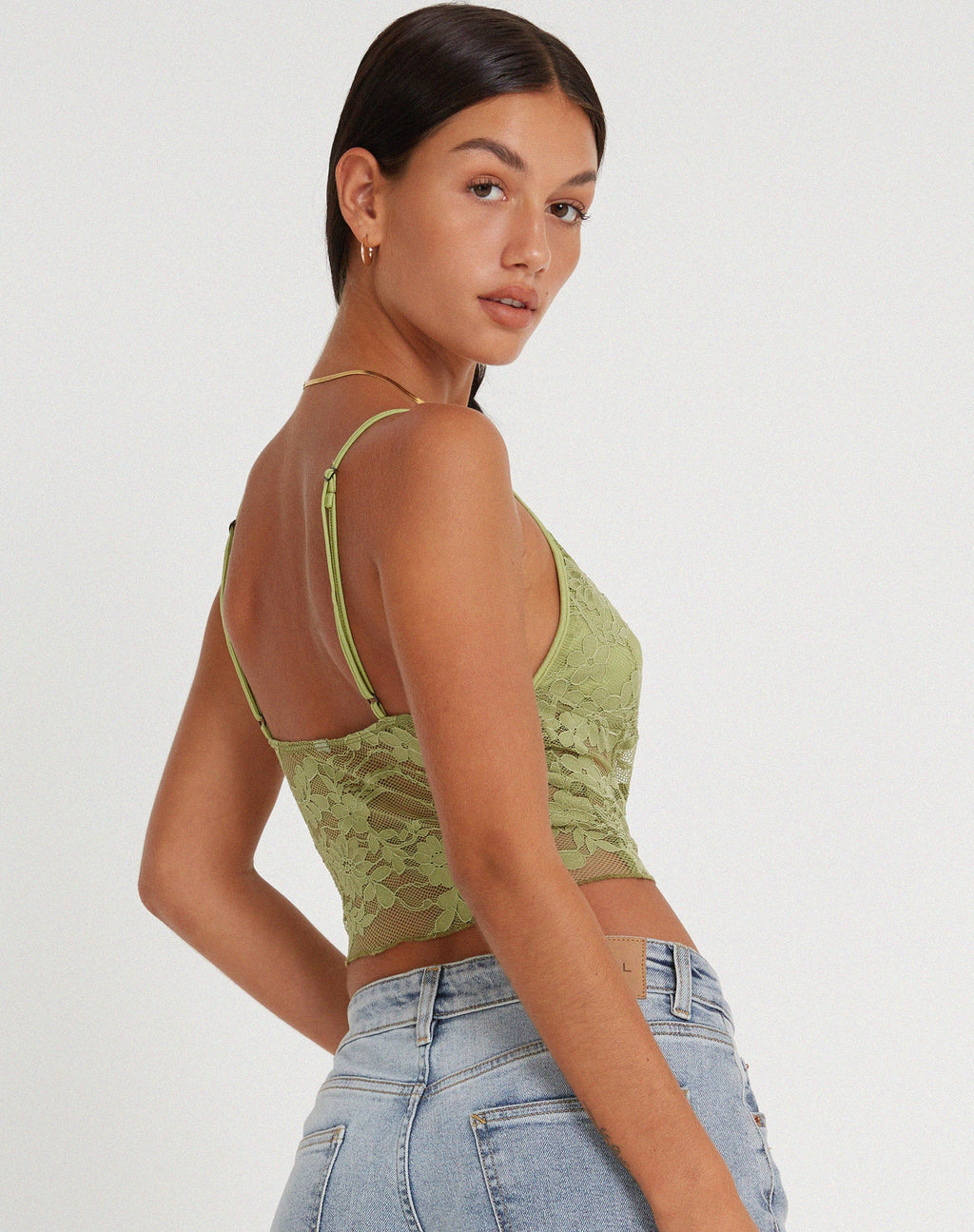 Yenko Crop Top in Kantgroen
