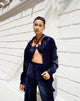 Afbeelding van Dael oversized shirt in fluweel marine
