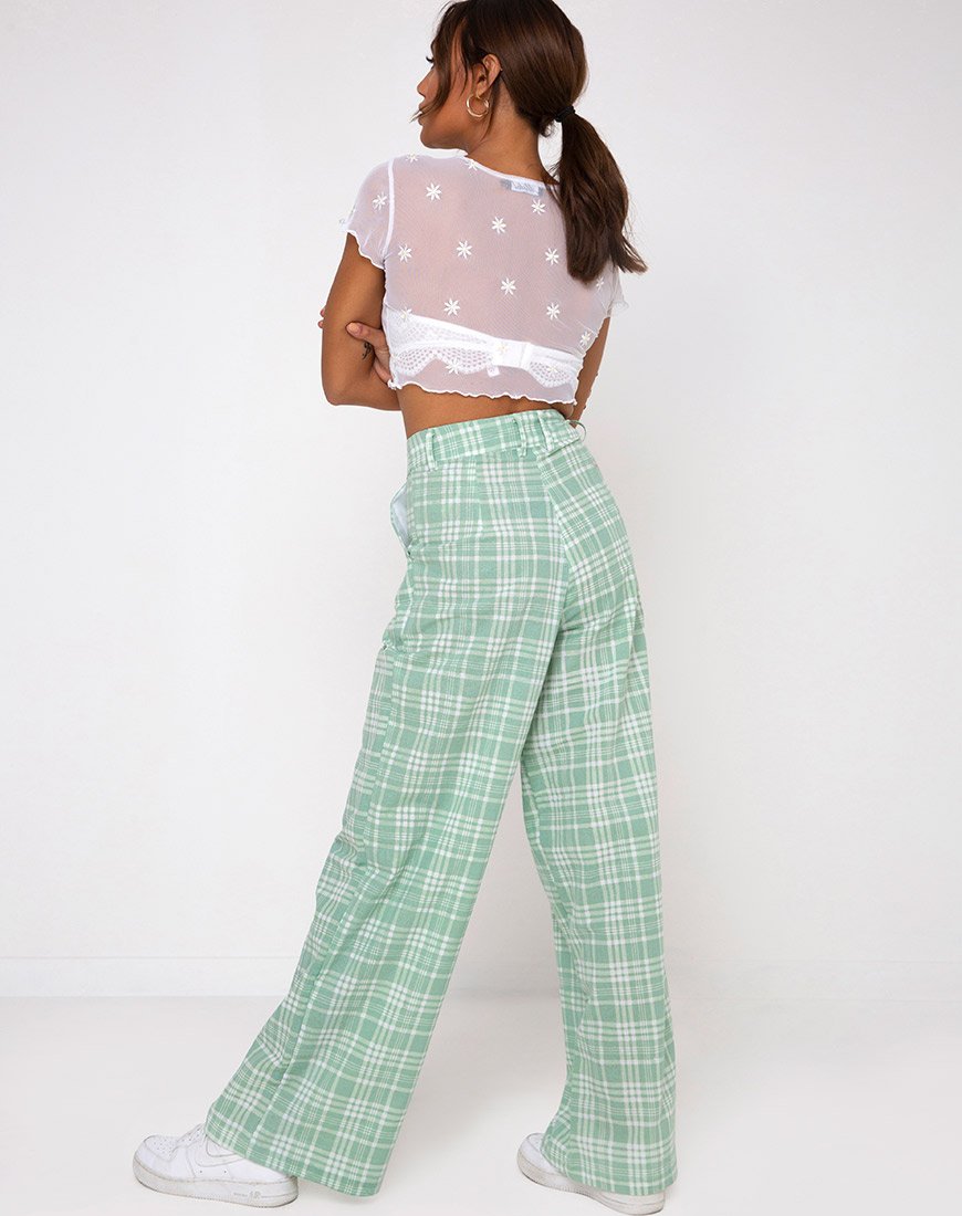 Afbeelding van Yeva Broek in Tafelzeil Neo Mint