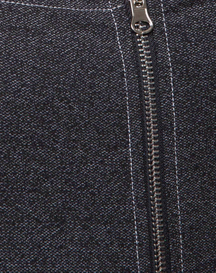 Afbeelding van Yona Bodycon Jurk in Denim Zwart