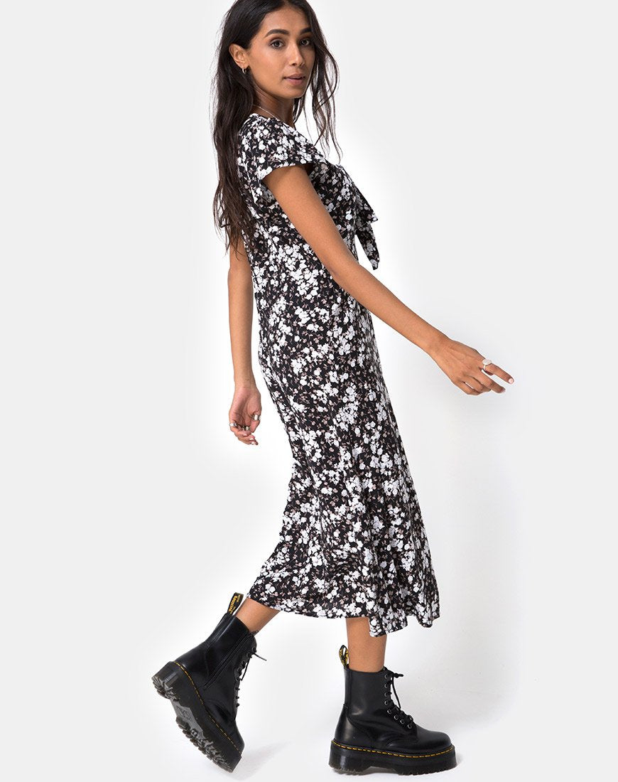 Afbeelding van Youki Midi Dress in Dark Wild Flower