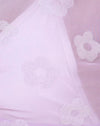 Lila mesh Daisy Wit Flock