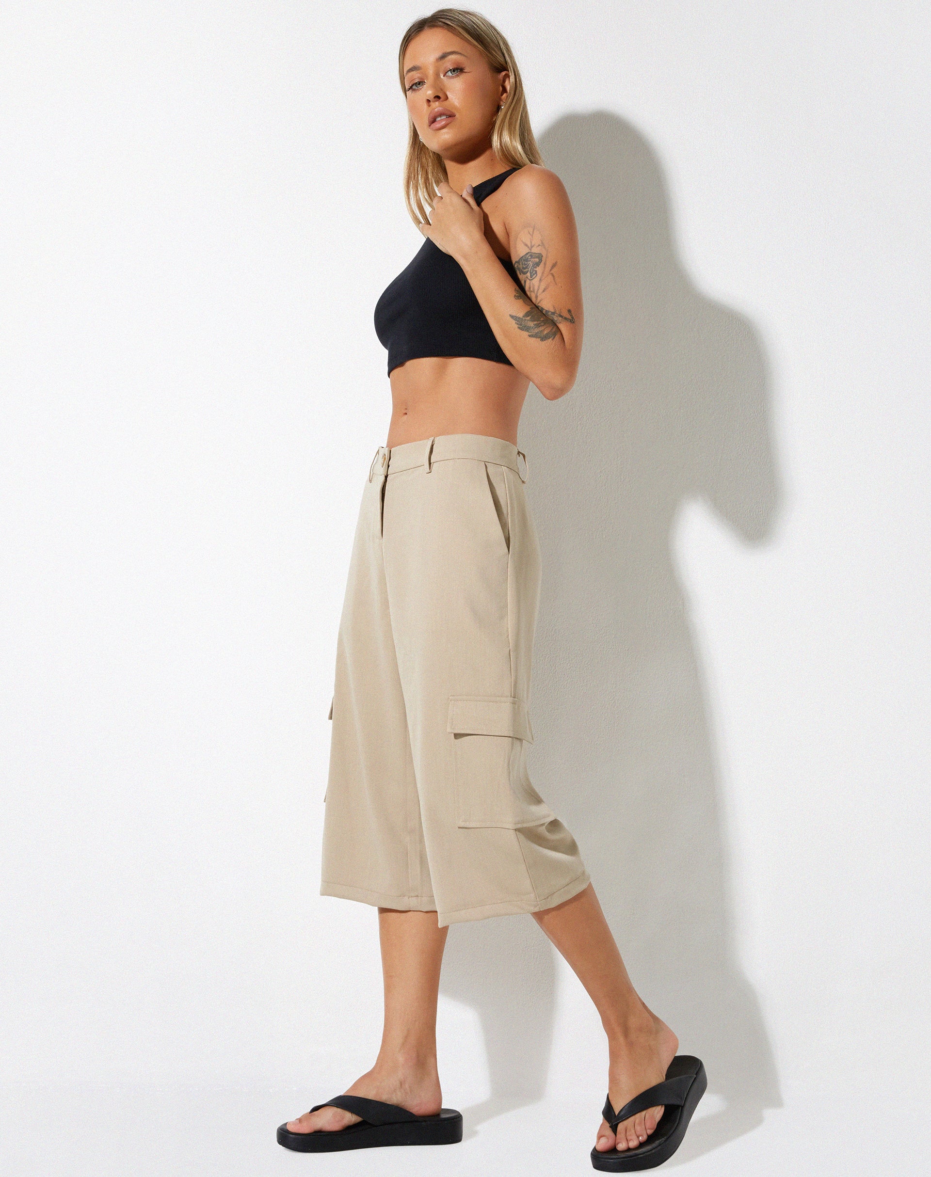 Afbeelding van Yungmi Short in Soft Tailoring Tan