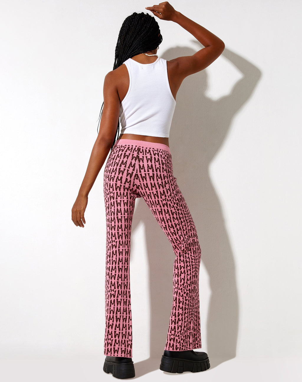 Yunia broek in Wavey M roze