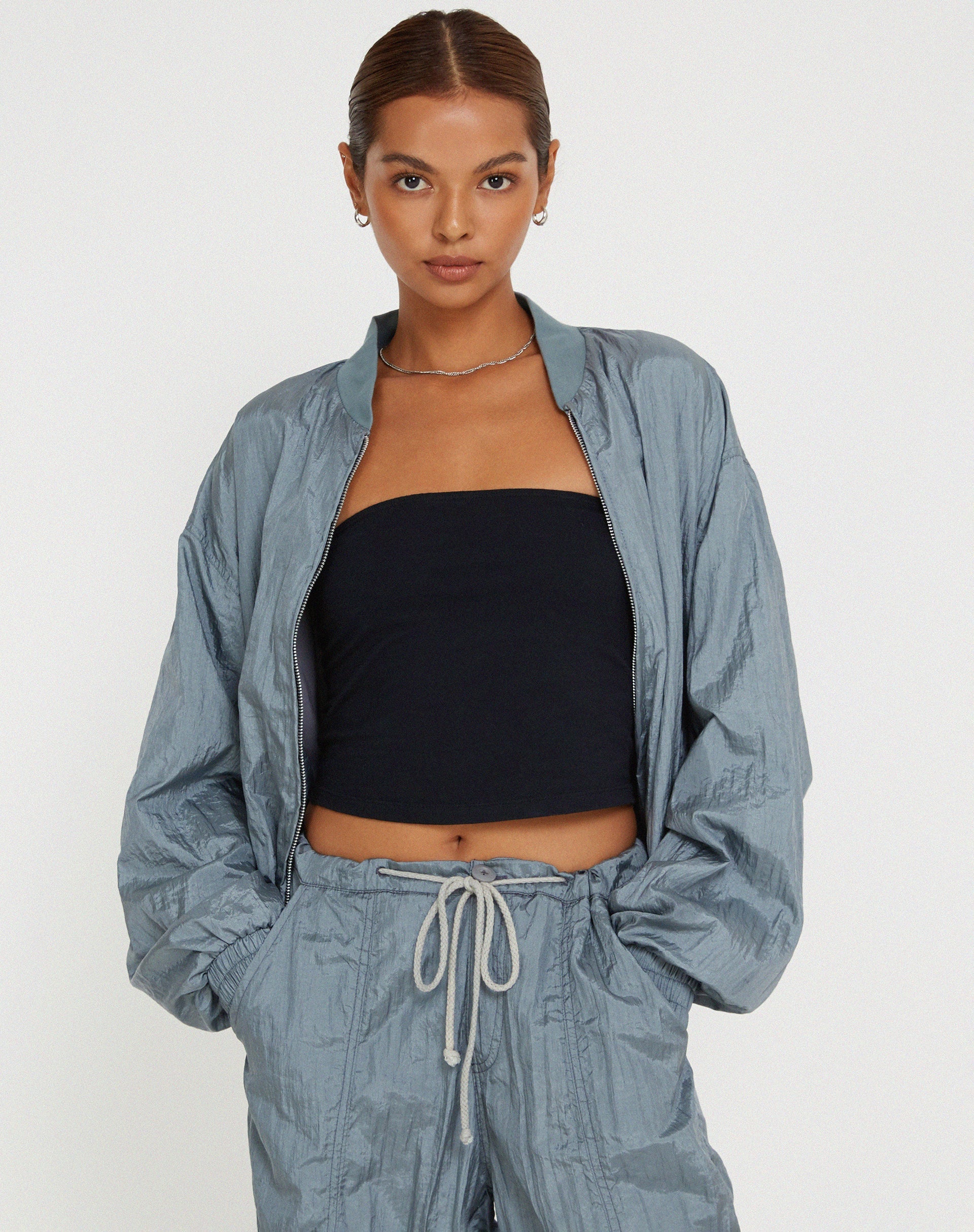 Afbeelding van Yuu Shell Jacket in Zilver