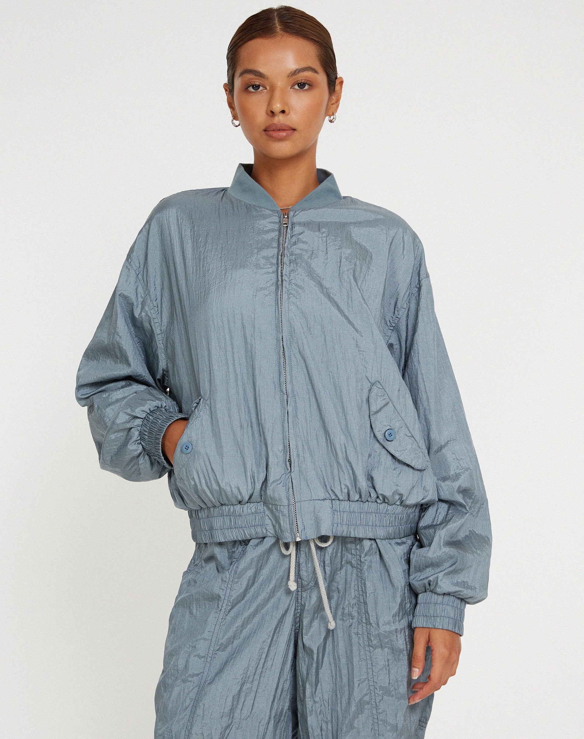 Afbeelding van Yuu Shell Jacket in Zilver