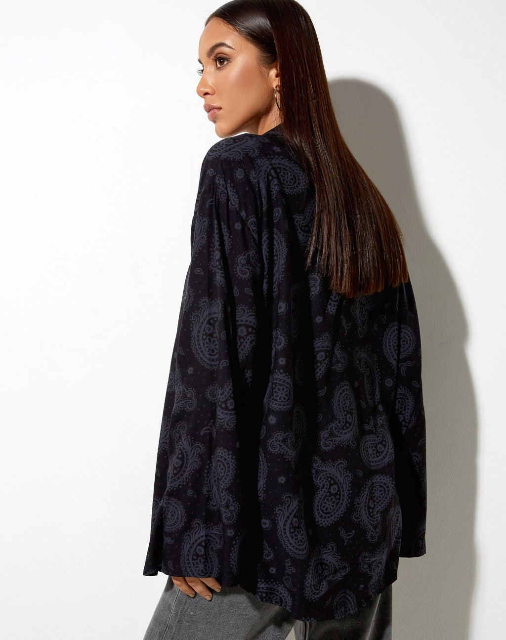 Yuya overhemd in Persian Night Black
