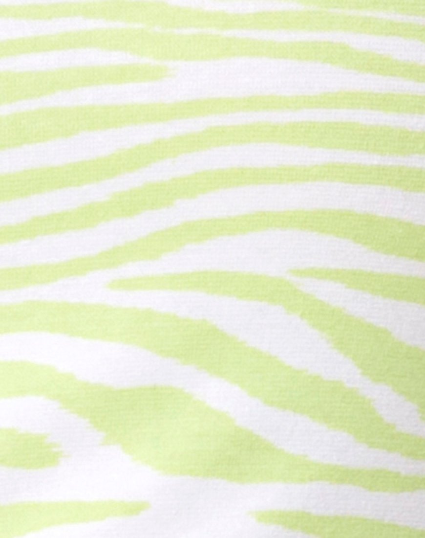 Afbeelding van Zamora Bodycon Jurk in Klassiek Zebra Lime