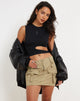 Afbeelding van Zane Cut Out Crop Top in Zwart