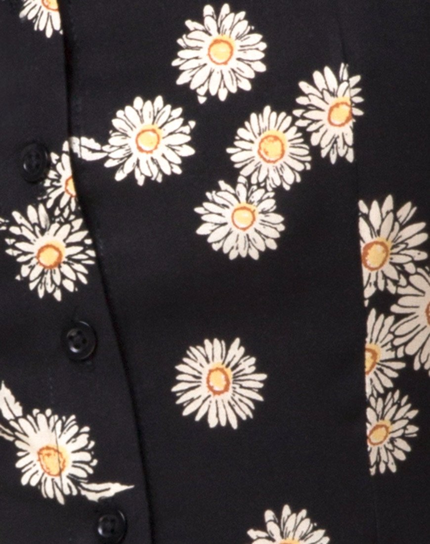 Afbeelding van Zavacca Theejurk in Grunge Daisy Floral