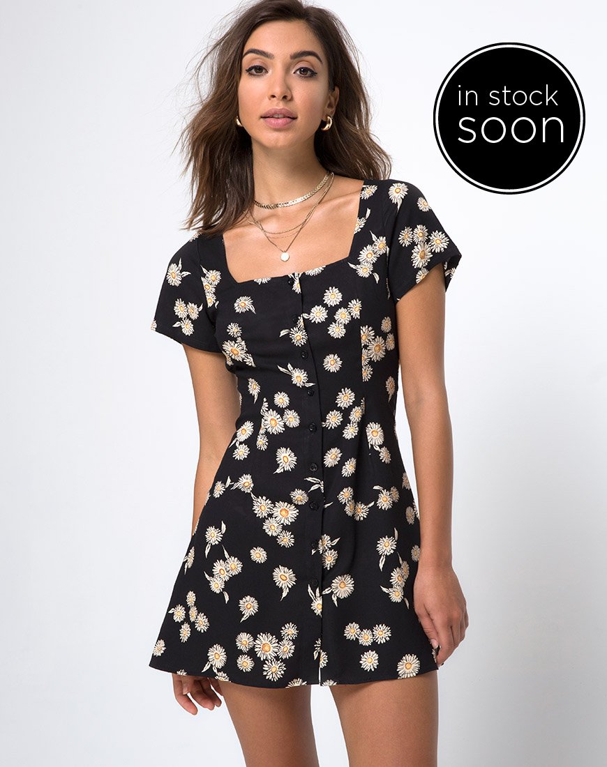 Afbeelding van Zavacca Theejurk in Grunge Daisy Floral