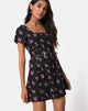 Afbeelding van Zavacca Mini Dress in Sohey Rose Zwart