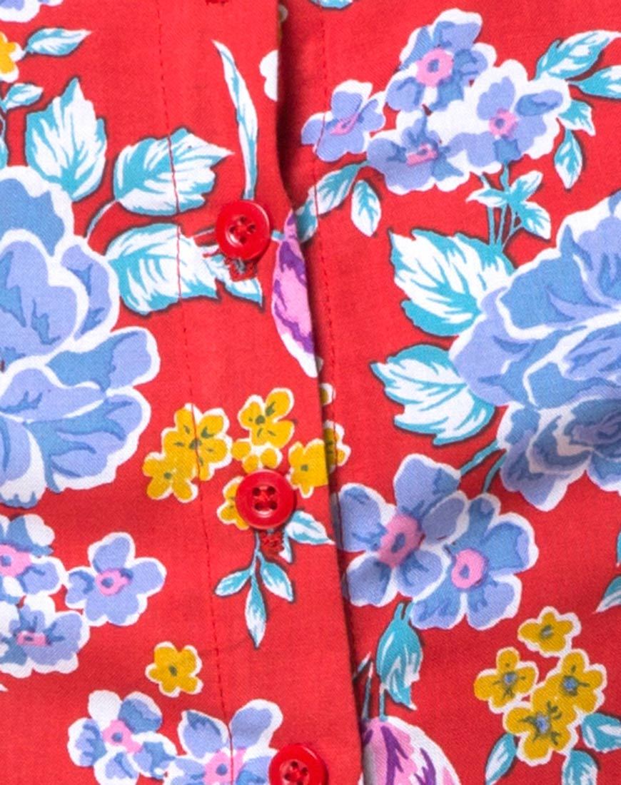 Afbeelding van Zavacca Theejurk in Vintage Fleur
