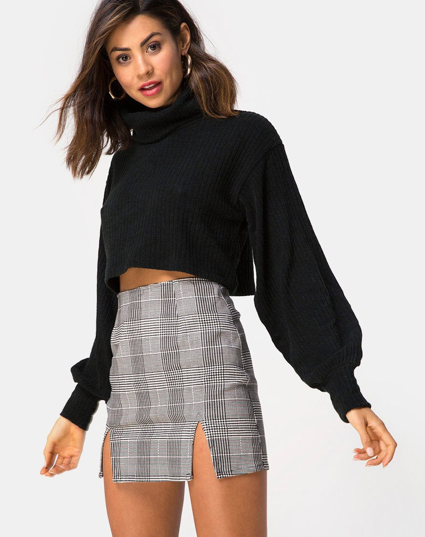 Zida minirok in Charles Check Grijs