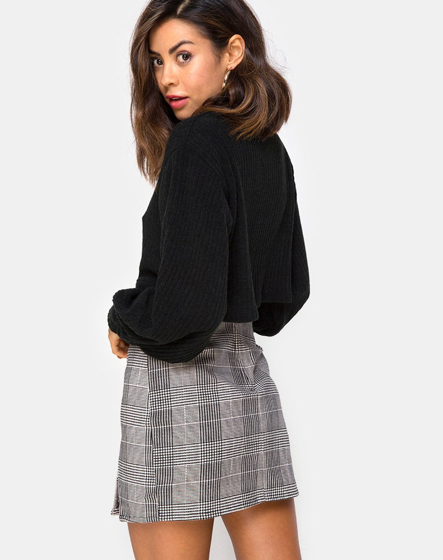 Zida minirok in Charles Check Grijs
