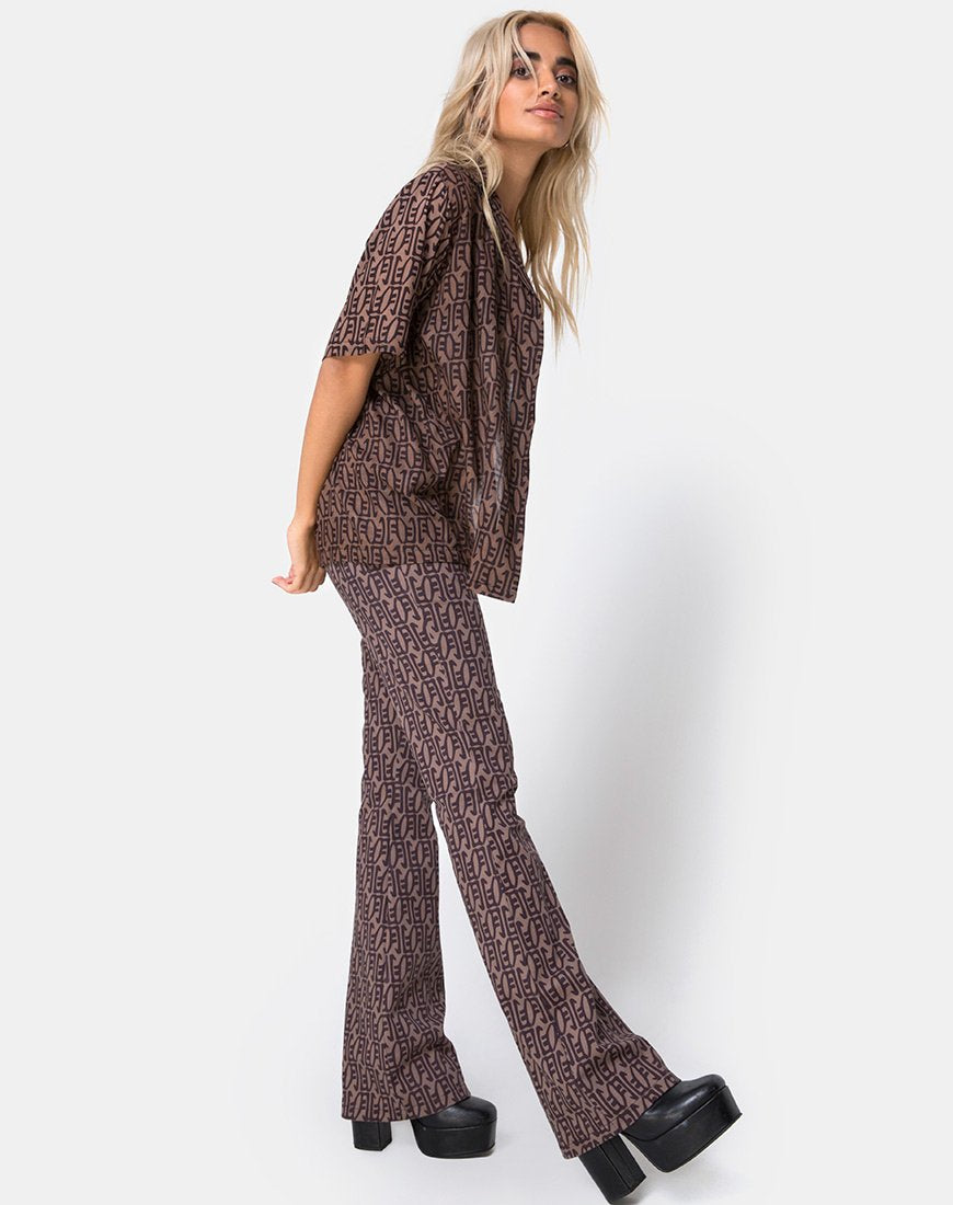 Afbeelding van Zolia Highwaisted Broek in Chinese Maan