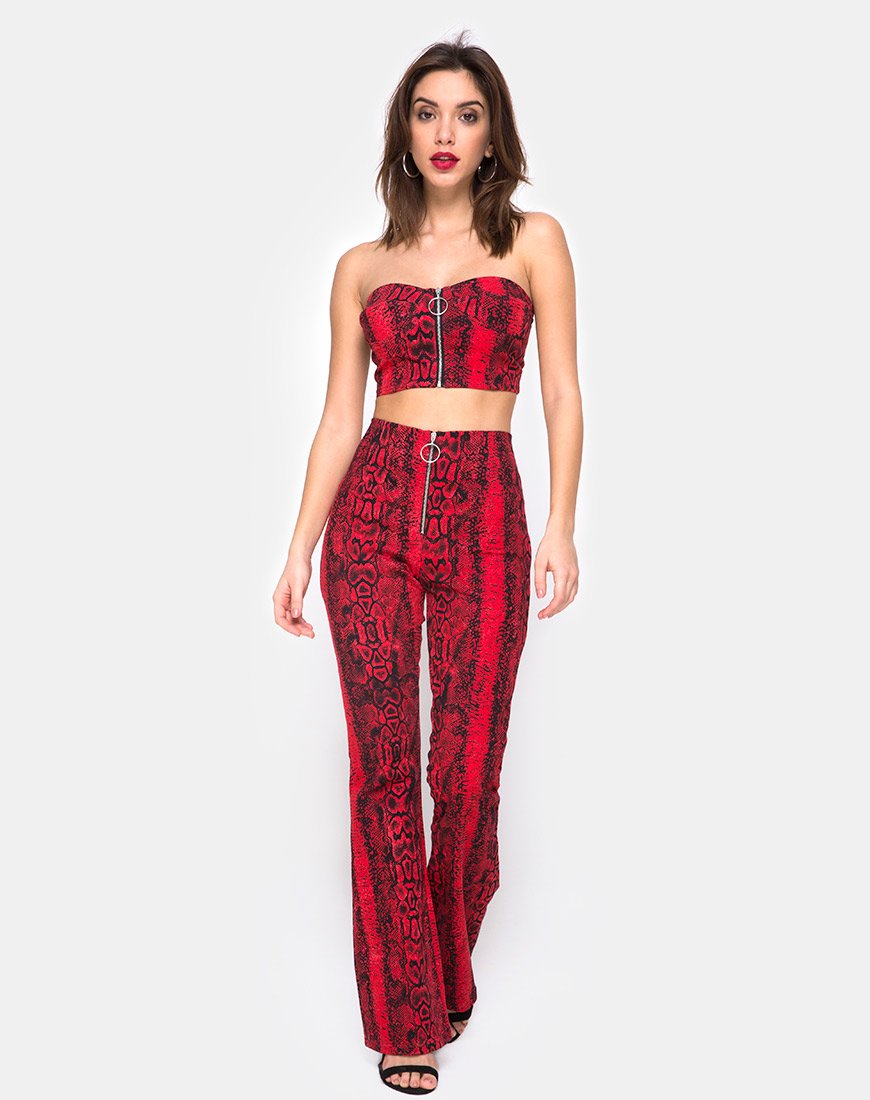 Afbeelding van Zolia broek in Slangenrood