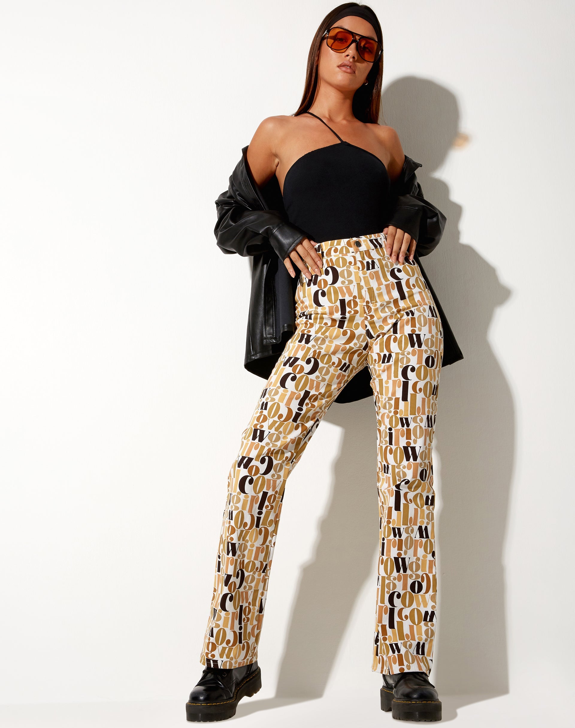 Afbeelding van Zoven Flare Broek in Cowgirl