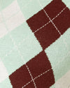 Argyle groen crème en bruin