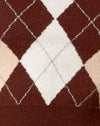 Gebreide Argyle Tan
