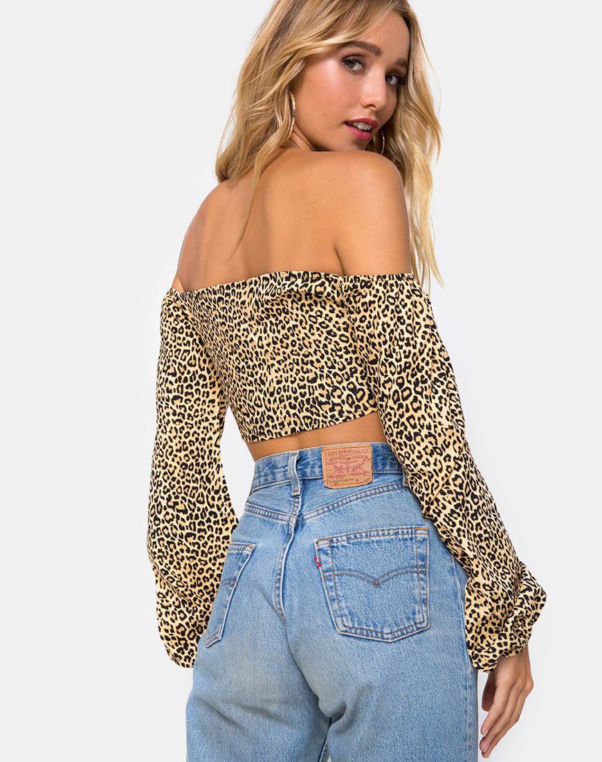Afbeelding van Zuma Crop Top in Rar Leopard