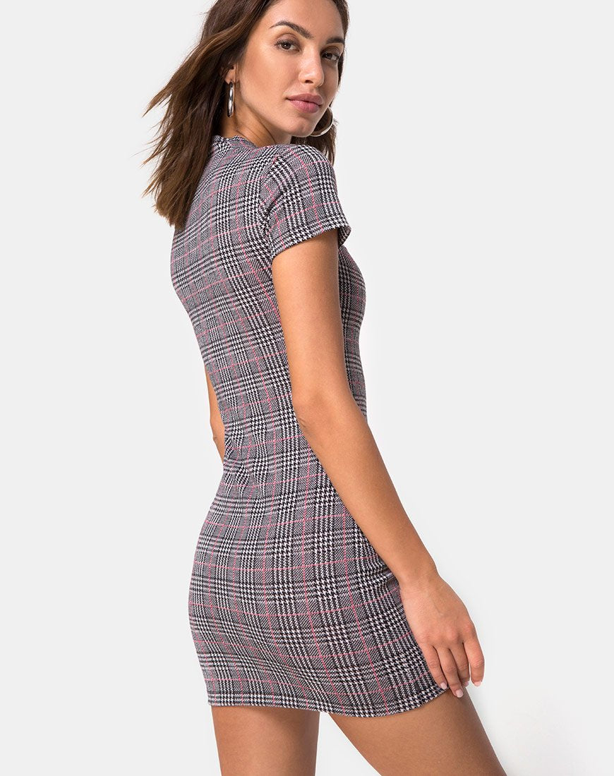 Afbeelding van Zileah Shift Dress in Charles Check Blush