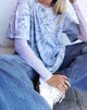 Afbeelding van Maxi T-shirt in grijs Tie Dye