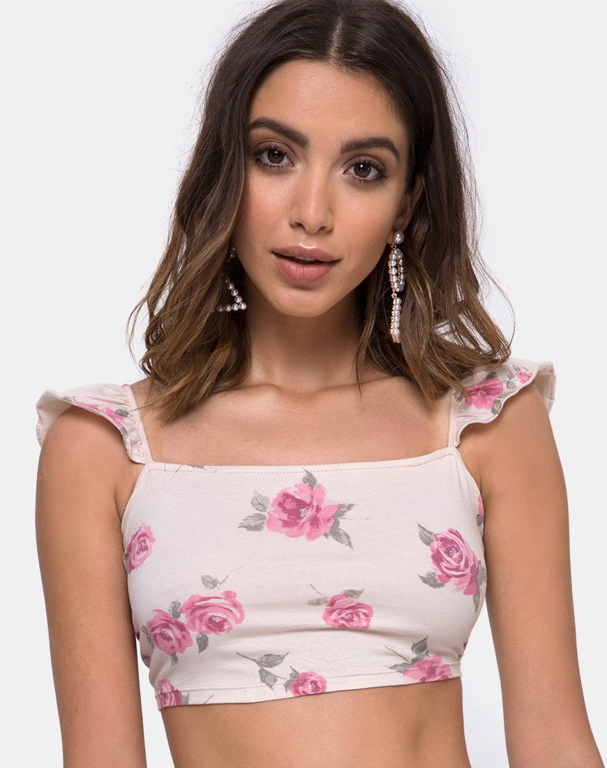 Chapslee Crop Top in Rozenbloesem