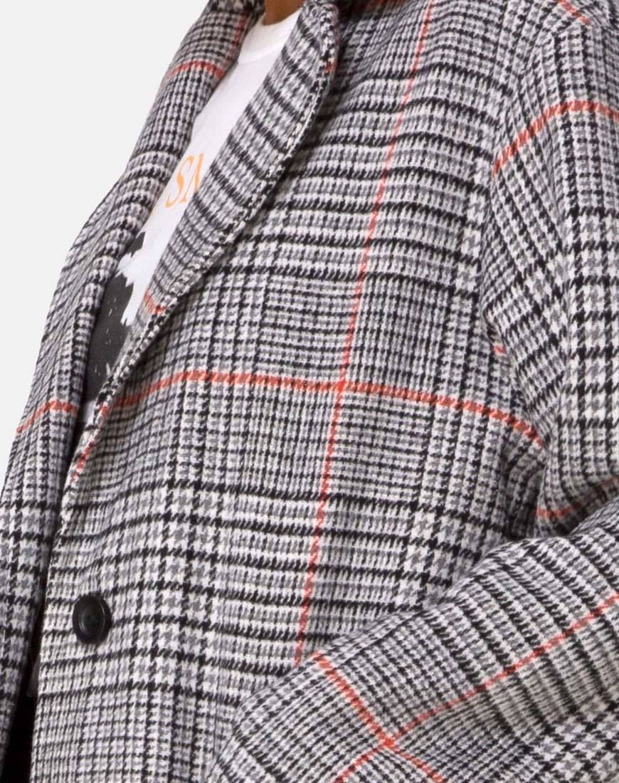 Afbeelding van Glenn Duster Coat in Glenn Check Orange