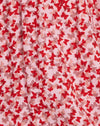 Ditsy Vlinder Perzik en Rood