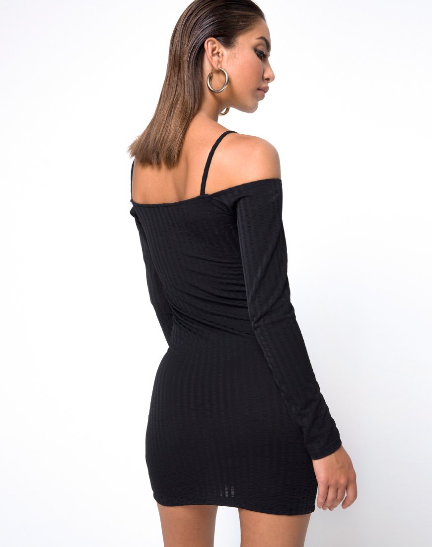Afbeelding van Jetty Bodycon Jurk in Zwart
