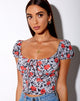 Afbeelding van Mazu Top in Blooming Rose