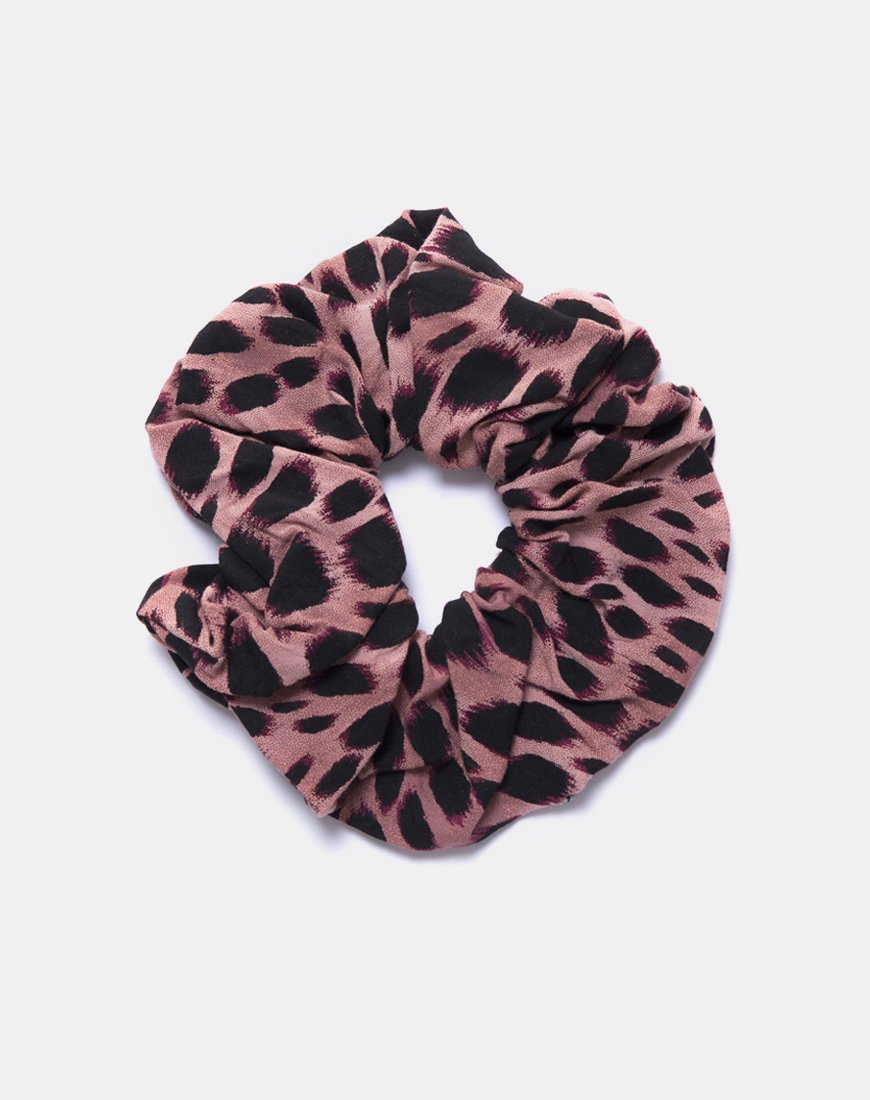 Afbeelding van Scrunchie in Roze Cheetah