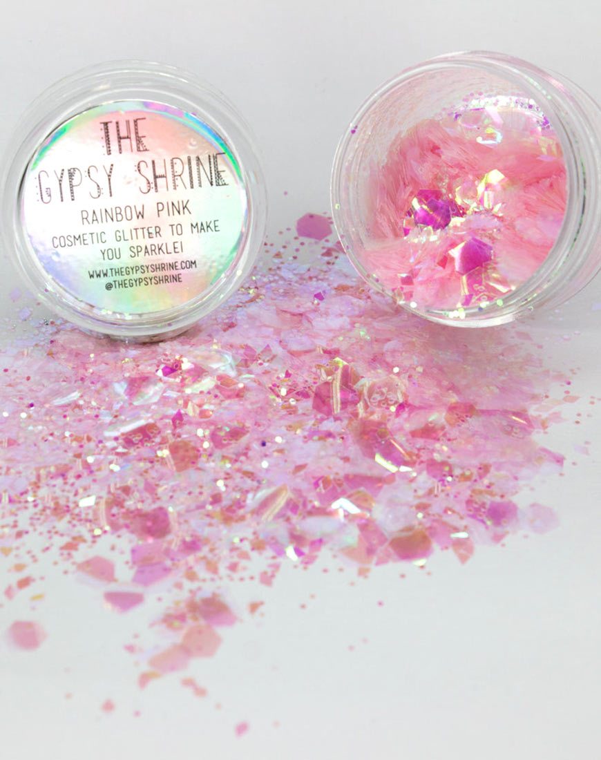 Afbeelding van The Gypsy Shrine Regenboog Roze Glitter Pot