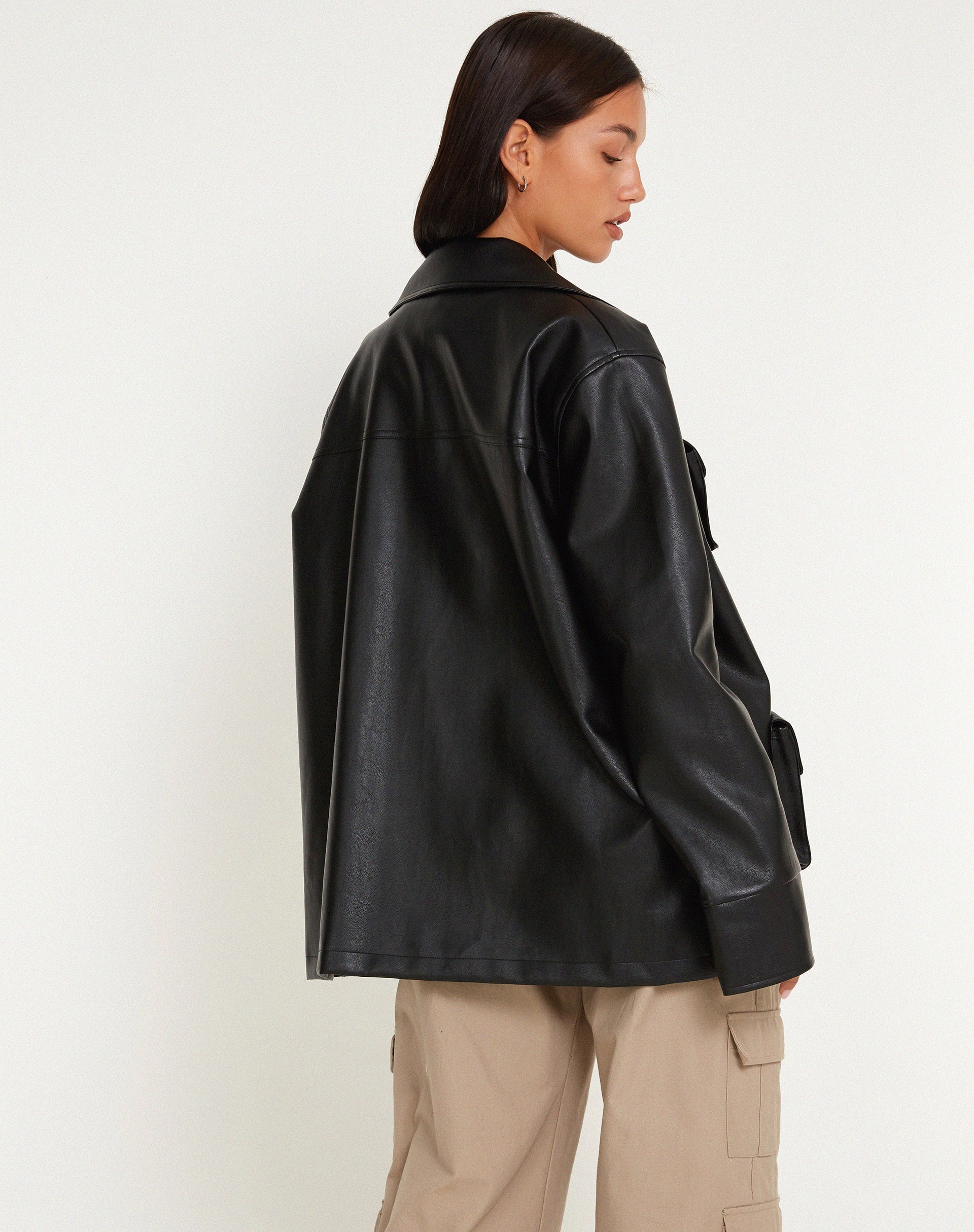 Afbeelding van Tavira Jacket in PU Zwart