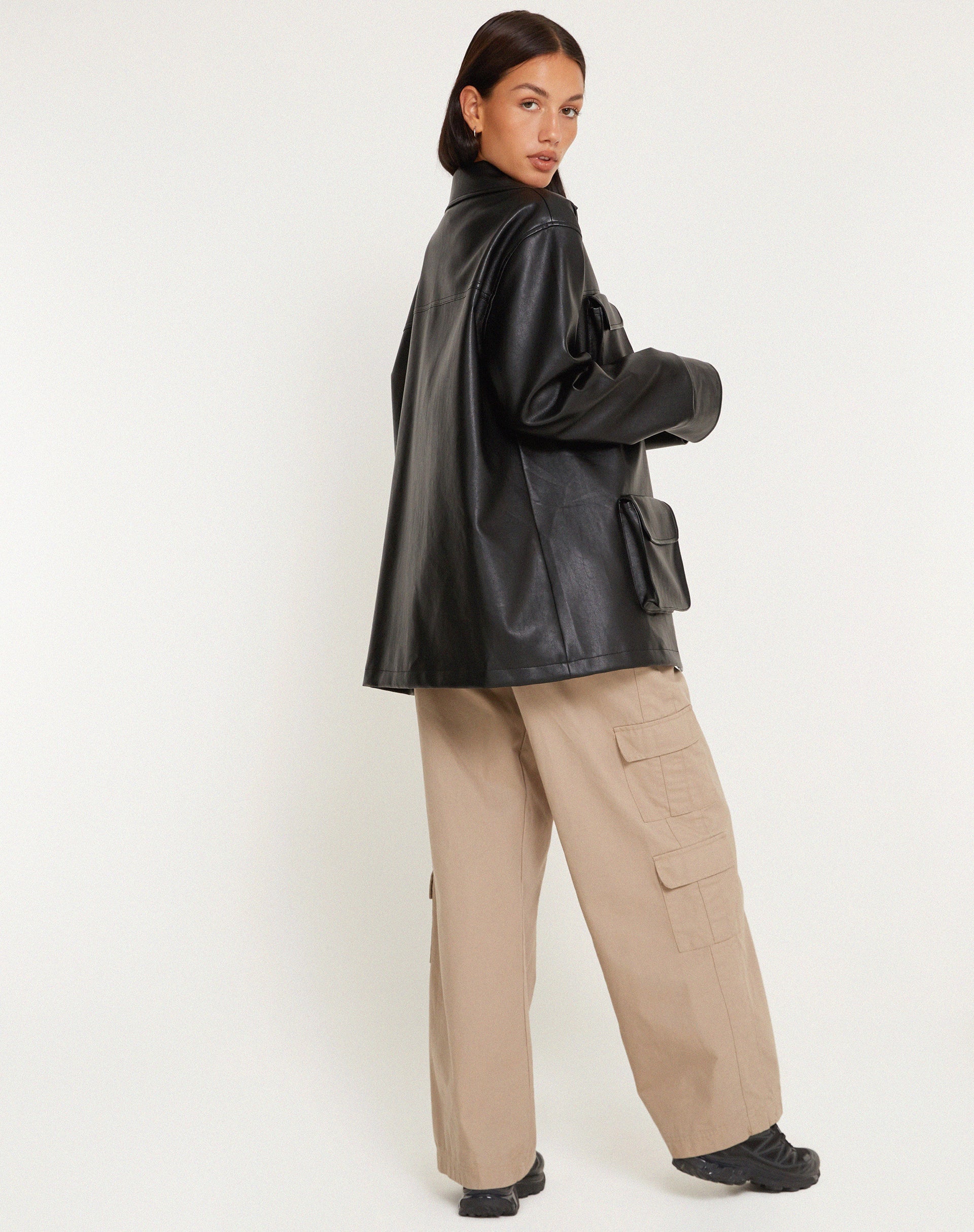 Afbeelding van Tavira Jacket in PU Zwart