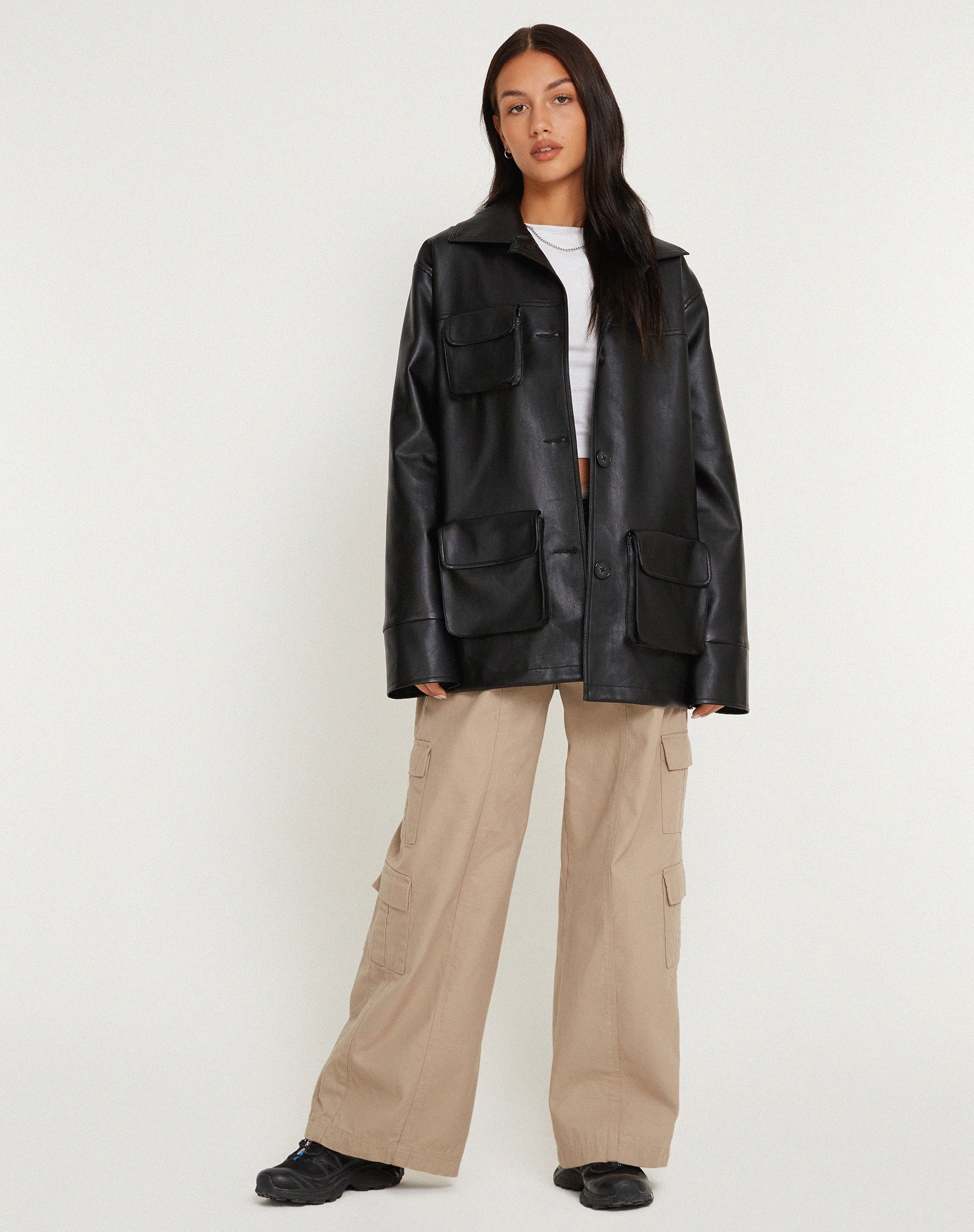 Afbeelding van Tavira Jacket in PU Zwart