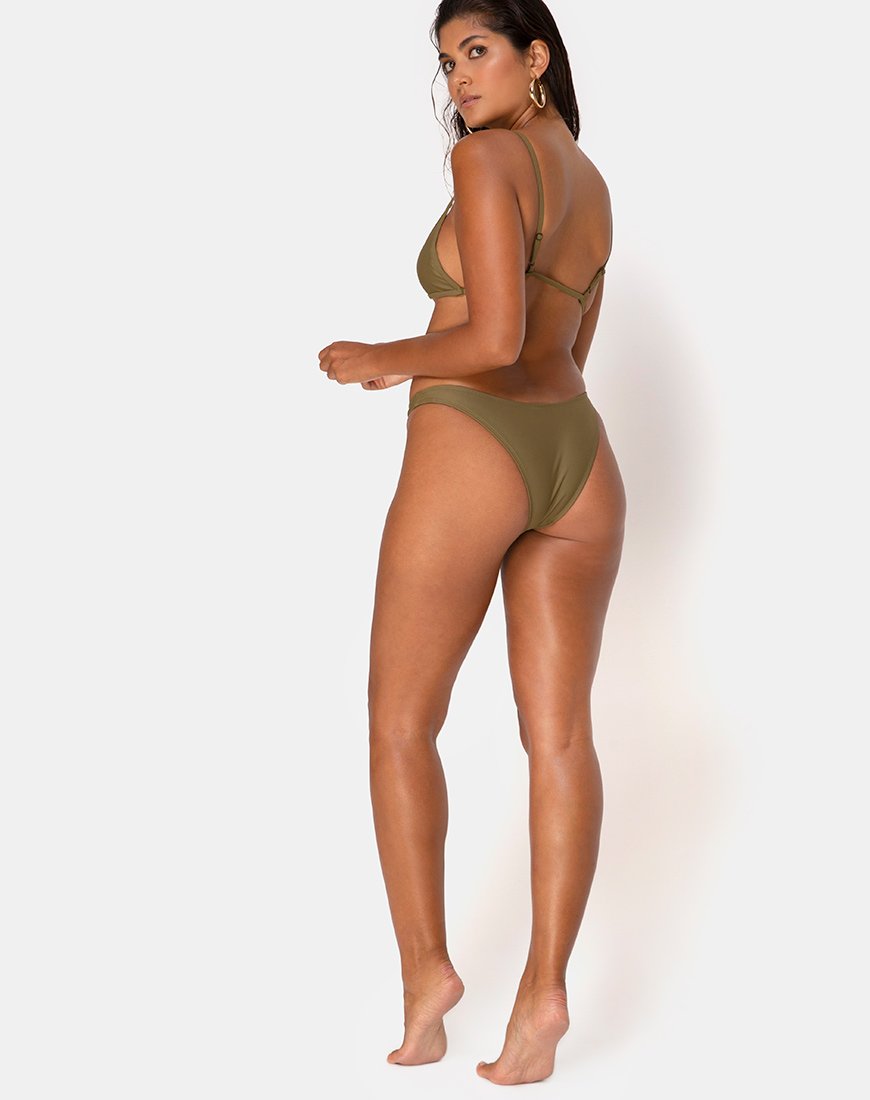 Valda Bikinibroekje in Mat Khaki