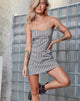 Afbeelding van Valy Slip Dress in Brandy Check Foam