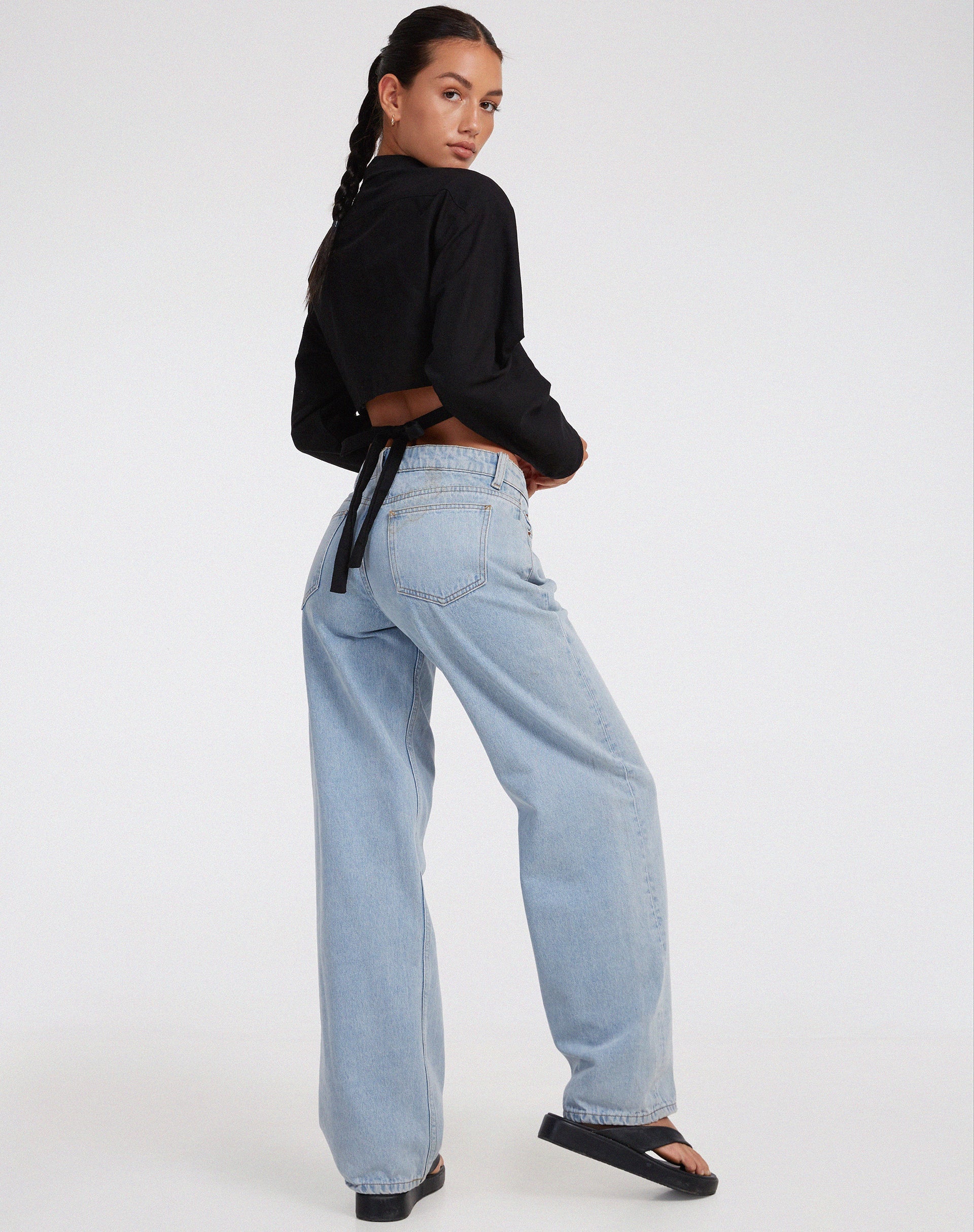 Afbeelding van Elyse Crop Top in Rami Black