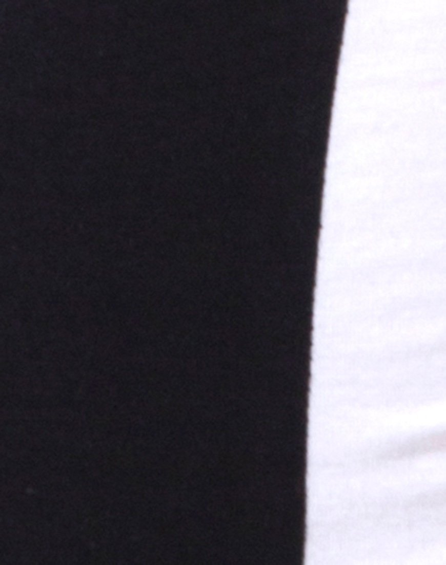 Afbeelding van Zena Bodycon Jurk in Zwart met Witte Streep